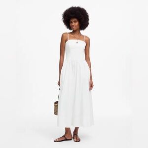 NWT Madewell White Midi Dress 100% Cotton